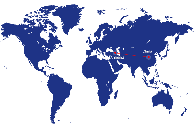 SHIPPING FROM CHINA TO ARMENIA